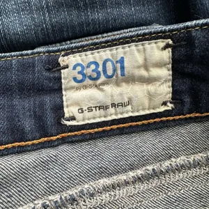 G Star Raw Women size 28 29 Dark Wash 3301 Low Rise Straight Leg Jeans thumbnail 8