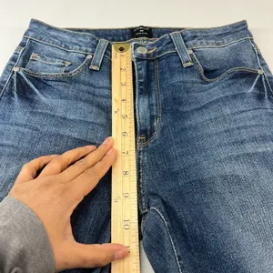 Just Black Ankle Jeans Womens 26 Blue Denim‎ Cotton Stretch Mid Rise Frayed Hem thumbnail 11