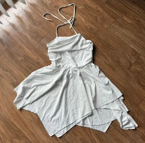White Strappy Dress Size L thumbnail 1