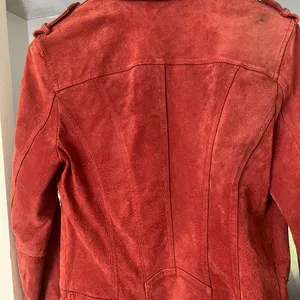 Vero Moda Used Red suede leather jacket thumbnail 4
