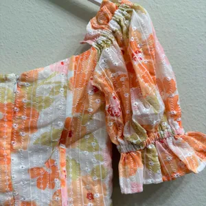 Sabo Skirt Genevive Corset Floral Mini Dress Size Small Offshoulder Ruffle Coquete thumbnail 11