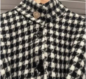 Juicy Couture poncho houndstooth thumbnail 3