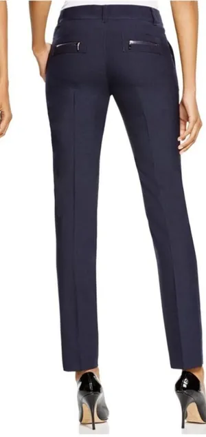 Tory Burch Eliza Navy Trouser Pants, size 2 thumbnail 1