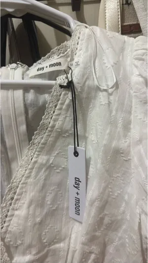 White ruffle Day and Moon Dress thumbnail 3