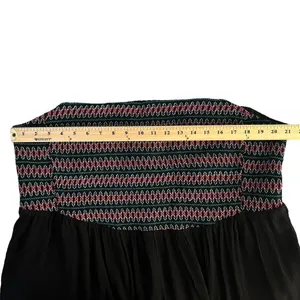 Torrid Smocked Halter Top-Crinkle Gauze Black size 2x new with out tag thumbnail 5