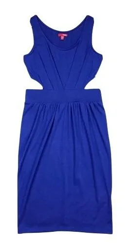 Bongo Bright Blue‎ Sleeveless Cutout Bodycon Dress Size Small thumbnail 1