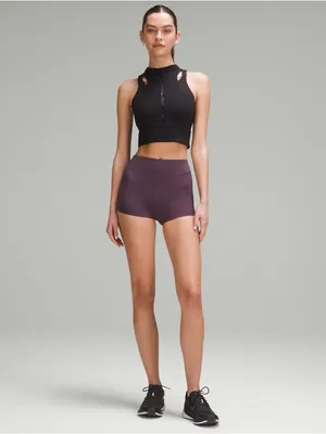 Lululemon Nulux Tight-Fit High-Rise Track Short 2.5" - Arctic Plum - 0 thumbnail 6
