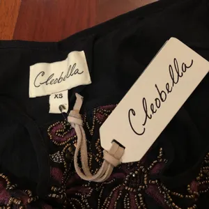 NEW Cleobella Lexington Black Maxi Dress Beaded Embroidered thumbnail 5