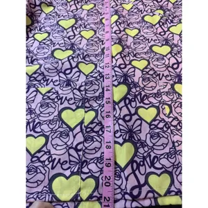 NWT Denice Pink Heart Love Scrubs Vneck Top Medium Women’s Style1146 thumbnail 4