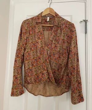 Anthropologie Pilcro Wrap blouse thumbnail 2