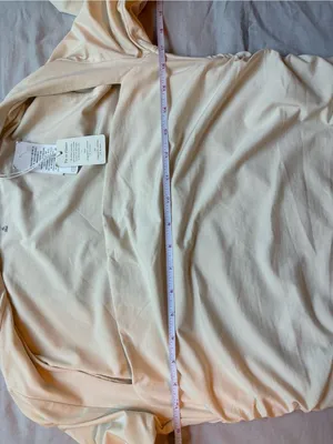 Abercrombie & Fitch NWT Ivory Ruched Long Sleeve Mini Modal Dress XL thumbnail 8