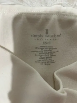 Simply Southern White sweatpants thumbnail 2