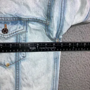 VTG Style Trucker Jean Jacket Womens 4 Light Wash Streetwear Oversized Pocket thumbnail 5