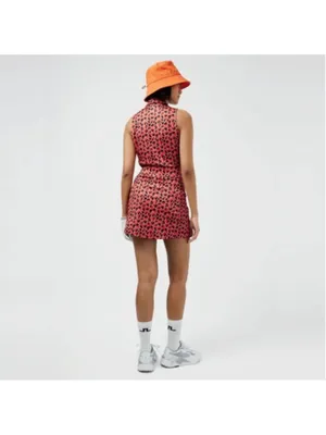 J.Lindeberg Amelie Golf Skort Red Black Animal Print XS thumbnail 3