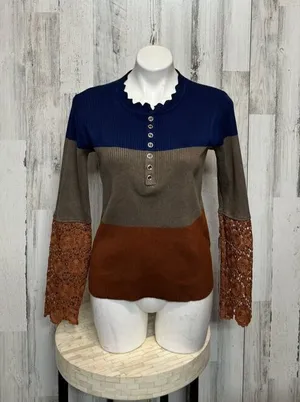 Long sleeve blouse size medium Brown thumbnail 1