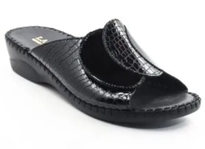 Paola Adjustable Leather Slide Sandals Women’s Size 40 Made in Italy thumbnail 1