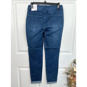 WORKSHOP Republic Jeans Size 6 Dark Blue High Rise Cuffed Skinny Ankle Stretch thumbnail 3