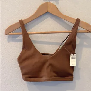 OFFLINE By Aerie Ribbed Plunge Sports Bra Size Small S NWT thumbnail 1