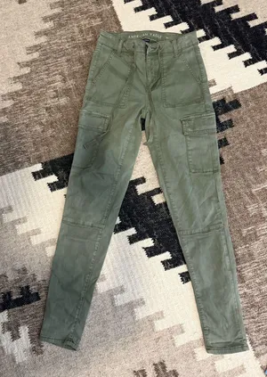 American Eagle Outfitters Hi-Rise Jeggings Cargo thumbnail 1