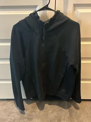 Nike Tech Fleece Hoodie Black Women’s Medium Scuba Jacket 806329-010 thumbnail 1
