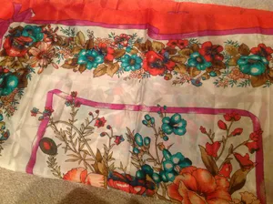 Vintage Floral Scarf- Perfect For Draping thumbnail 10
