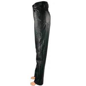 Abercrombie & Fitch The 90s Straight Ultra High Rise Faux Leather Pants Size 25 thumbnail 3