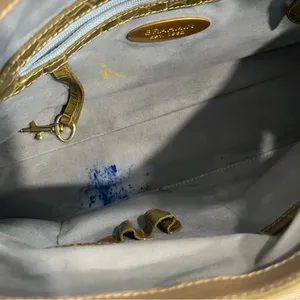 Brahmin Lime Green Snakeskin Reptile Leather Satchel Bag thumbnail 3