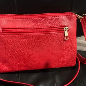 Michael Kors Red Zip Pouch crossbody thumbnail 9