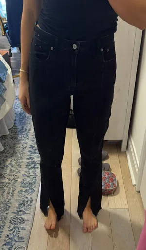 Abercrombie Curve Love Split-hem Jean thumbnail 1