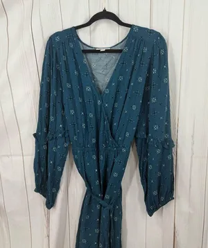 Knox Rose Women’s XXL Blue Wrap Dress Plus Size thumbnail 1