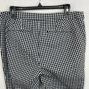 Lauren Ralph Lauren pants Black white Check Gingham print Size 10 thumbnail 7