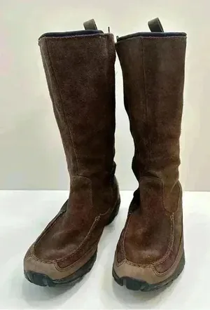 Lands’ End Suede Zip Up Boots‎ Women's 11B Brown Winter Comfy Boots thumbnail 1