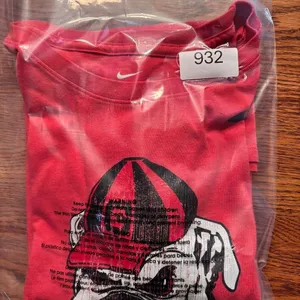 The Nike Tee Ga Bulldog Long Sleeve T shirt Women's‎ Size L Red Athletic Cut thumbnail 7