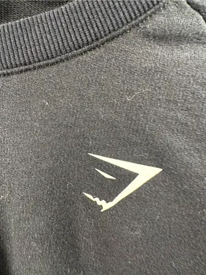 351. Gymshark Black Cropped Long-Sleeve Women's Top -Oversized thumbnail 3