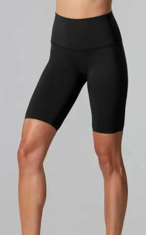 TAVI NOIR Solid Black Biker Shorts Size Medium thumbnail 1