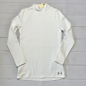 Under Armour - Men’s White Fitted Thermal Top - Size Small thumbnail 1