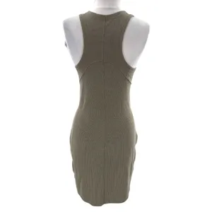 Lululemon Ribbed Softstreme Slim-Fit Tank Dress nomad sz 4‎ thumbnail 3