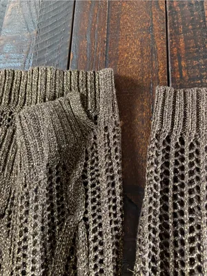 iJeans by Buffalo Bronze Shimmer Open-Knit Sweater - Small thumbnail 6