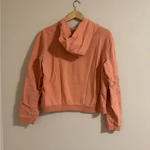 American Eagle Outfitters Peach Hoodie with Yellow Graphic thumbnail 3