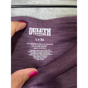 Duluth Trading NoGA‎ Cotton Leggings L X 31 Purple Pull On Stretch Casual Pants thumbnail 5