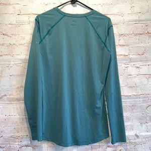 Columbia Omni-wick women’s long sleeve teal loose fit activewear pullover top M thumbnail 4