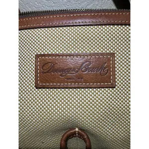 Dooney &‎ Bourke Brown Tweed Purse With Leather Accents thumbnail 4