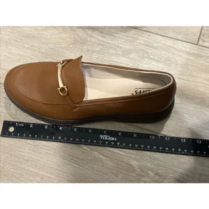 NEW Cliffs by White Mountain Flow Brown/Smooth Gold Buckle Loafer Women Size 10 thumbnail 8