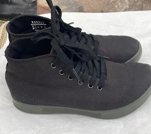 Nobull Project WOMEN'S MID CANVAS TRAINER Rubber Cup Sole Black & Green. Size 7 thumbnail 4