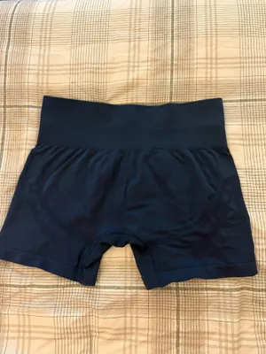 Navy Gym Shark Compression Shorts Size Small thumbnail 2