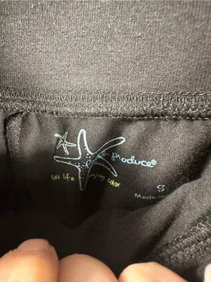 X73. Fresh Produce Black Women's Casual Sweat Skirt thumbnail 4