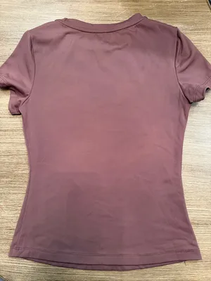 Everyday Scoop Neck Tee in brown SZ S thumbnail 2