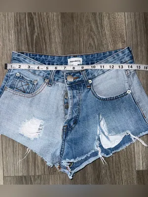 Superdown Lydia Two-Tone Denim Shorts Size 25 Festival Beach Summer Revolve thumbnail 8