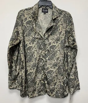 Dogg Supply by Snoop Dogg‎ Large Paisley Button Down Sleep Top Pajama Lounge thumbnail 1
