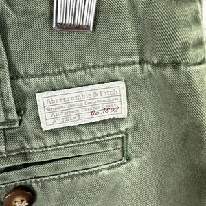 Abercrombie & Fitch Chino Shorts Womens 8 Green Raw Hem Cotton Gorp‎ Vtg Y2K thumbnail 6